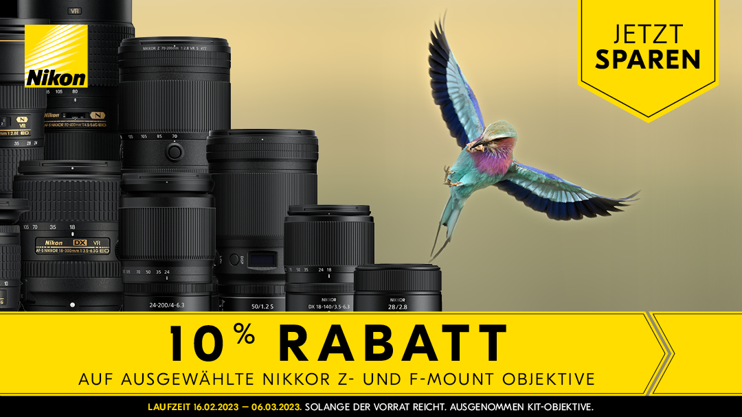 Nikon 10% Sofort-Rabatt Aktion